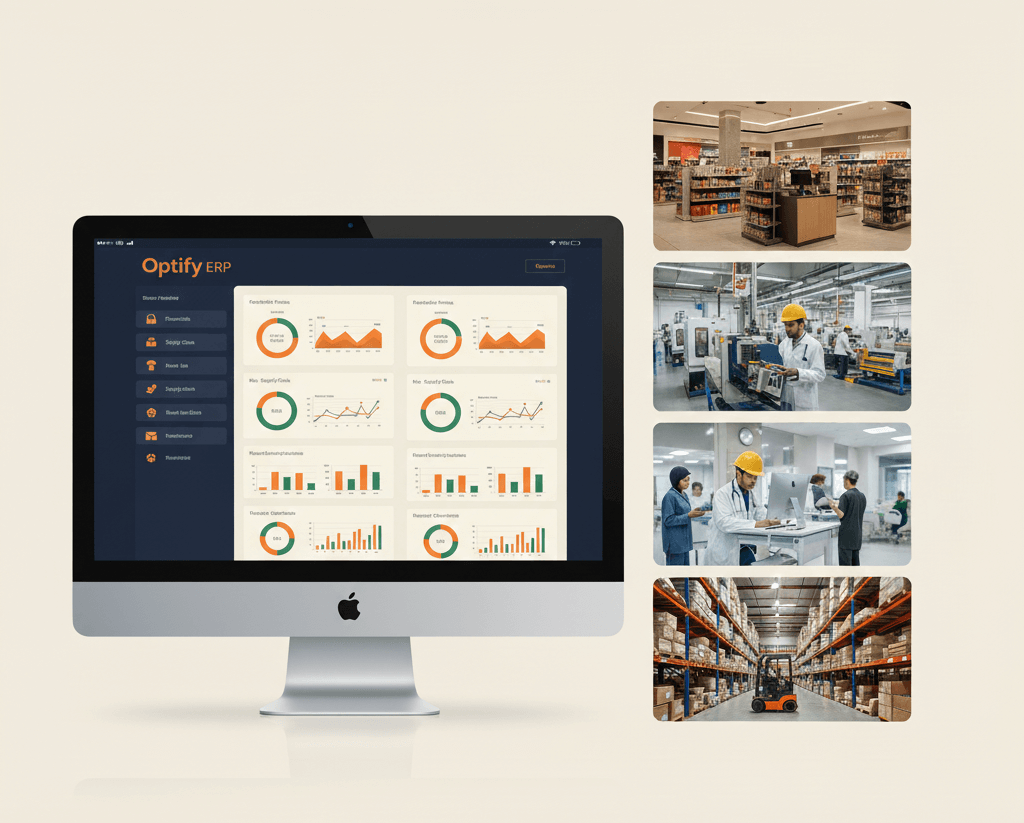 Diverse industries served by Optify ERP in Egypt